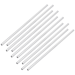 Платина 6063 круглая алюминиевая труба, платина, 300x8 мм, внутренний диаметр: 6 мм