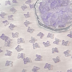 Средний Фиолетовый Lampwork бисер, бабочка, средне фиолетовый, 10x12 мм, 30 шт / комплект