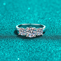 Платина Родиевое покрытие 925 паве из стерлингового серебра 7 кольца с кубическим цирконием, платина, размер США 8 3/4 (18.7 мм)