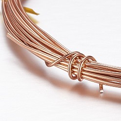 Sandy Brown Round Aluminum Wire, Bendable Metal Craft Wire, for DIY Arts and Craft Projects, Sandy Brown, 18 Gauge, 1mm, 5m/roll(16.4 Feet/roll)