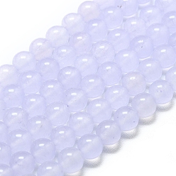 Лиловый Натуральный Malaysia нефритовые бусы пряди, окрашенная и подогревом, круглые, сирень, 8~8.5 мм, отверстие : 1.2 мм, около 48 шт / нитка, 14.96 дюйм (38 см)