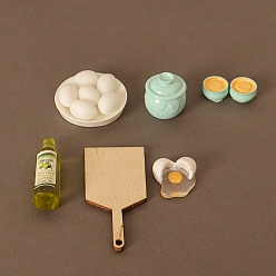 Mixed Shapes Resin Kitchen Ware, Micro Landscape Home Dollhouse Accessories, Pretending Prop Decorations, Mixed Shapes, 29mm, 13pcs/set