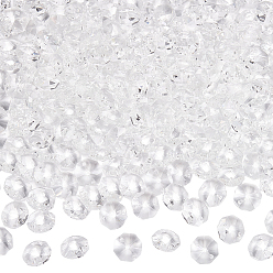 Clear 240Pcs Transparent K9 Glass Connector Charms, Faceted Octagon Links, Clear, 14x14mm