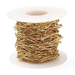 Золотой Ионное покрытие (ip) 304 звенья цепи из нержавеющей стали, золотые, 56x45.5 мм