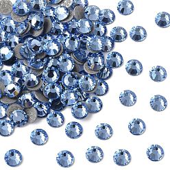 30020 Light Sapphire Камни preciosa® crystal hotfix с плоской основой, чешский хрусталь, круглый(438 11 612 шатон роза вива 12 ®), 30020 светлый сапфир, ss 8 (2.3~2.5 мм)
