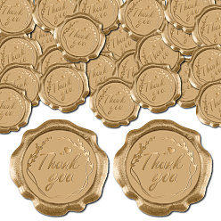 Слово 100шт. клейкие восковые наклейки, конверт печать украшения, для поделок альбом diy подарок, темно-золотистые, слово, 30 мм