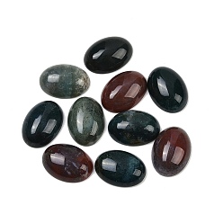 (RRHB277) Кристалл на подкладке из медово-бежевого цвета Природных драгоценных камней кабошон, овальные, Индийский агат, 18x13x5 мм