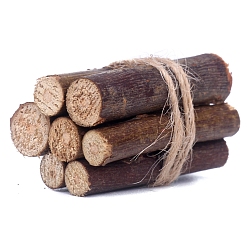 Кокосово-Коричневый Поленница деревянная мини модель, аксессуары для кукольного домика с микро-ландшафтом, притворяясь опорными украшениями, кокосового коричневый, 20x30x20 мм