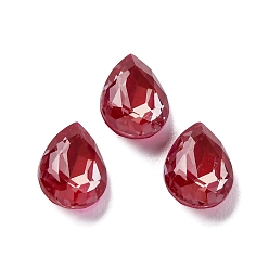 Сиамский Стеклянные стразы кабошоны, назад назад, граненые, слеза, Сиам, 10x7x4 мм