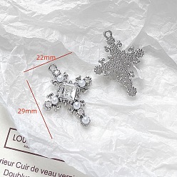 Cross Платинового сплава подвески, крестик, 22x29 мм