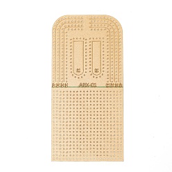 Sandy Brown Acryl-Rechenschieber, Sandy Brown, 176x85x2 mm, Bohrung: 1.5 mm