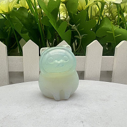 Опал Синтетический опалит скульптура скульптурные украшения, для украшения стола домашнего офиса, морской волк, 30~40 мм