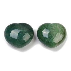 Зеленый Авантюрин Сердце натуральный зеленый авантюрин пальмовый камень, тревожность исцеление карманный большой палец камень, 45.5x39.5~40.5x24.5~26.5 мм