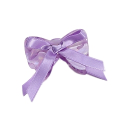 Средний Фиолетовый Заколки для волос в форме когтей из ацетата целлюлозы, аксессуары для волос для женщин и девочек, бантом, средне фиолетовый, 80x50 мм