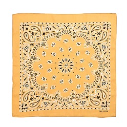 (932FM) Темно-синий аква-матовый с подкладкой Повязки на голову из полиэстера с узором мандалы, шарф бандана, гетры шеи, бесшовные головные уборы, для бега на свежем воздухе, темно-золотистые, 530x530 мм