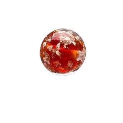 Красный Светящиеся бусины лэмпворк ручной работы с золотым песком, круглые, светящиеся в темноте бусы, красные, 12 мм, 100 шт