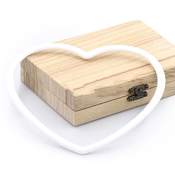 Сердце Пластиковый венок макраме цветочный обруч, Для дома, автомобиля, поделки, свадебные настенные украшения, сердце, 168 мм