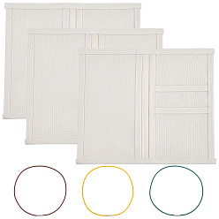 Color mezclado 3Piezas de repuesto para el núcleo de la bolsa de almacenamiento rectangular de tela oxford, con 3pcs 3 colores cuerdas elásticas de nailon para cuaderno de viaje, color mezclado, 201x168x2 mm