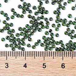 (397) Inside Color AB Green/Purple Lined TOHO Round Seed Beads, Japanese Seed Beads, (397) Inside Color AB Green/Purple Lined, 11/0, 2.2mm, Hole: 0.8mm, about 5555pcs/50g