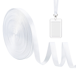 Blanc Rubans de polyester, pour accessoires de couture, blanc, 1 pouces (25 mm)