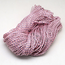 Pink Полиэфирные и спандексные веревочные веревки, 1 внутреннее ядро, розовые, 2 мм, около 109.36 ярдов (100 м) / пачка