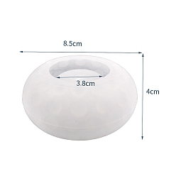 Белый Силиконовые формы, формы для литья смолы, для уф-смолы, изготовление ювелирных изделий из эпоксидной смолы, белые, белые, 85x36 мм, внутренний диаметр: 38 мм