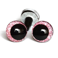 Pink Пластиковый безопасный глазок для корабля, для поделок куклы игрушки кукольные плюшевые животные изготовление, розовые, 18 мм