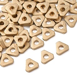Без Покрытия Spacer бисер латунные, треугольные, сырой (без покрытия), 5x5x1.5 мм, отверстие : 2 мм