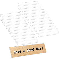 Clear Acrylic Display Stands, Rectangle, Clear, 2.85x20.3x5.1cm