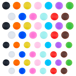 (52) Непрозрачная лаванда 52 пары 26 стиль силиконовые очки заушники, противоскользящий держатель, плоско-круглые, разноцветные, 12~14x5~5.5 мм, 2 пары / стиль