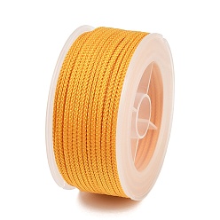 Dark Orange Round Nylon Braided Cord, for Jewelry Beading Making, Dark Orange, 1.8mm, about 18.59 Yards(17m)/Roll