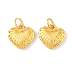 Настоящее золото 24K Латунные подвески, сердце прелести, долговечный, без свинца и без кадмия, с целью перехода в кольце, реальный 24 k позолоченный, 11x12x3 мм, отверстие : 3 мм