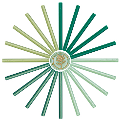 (52) Непрозрачная лаванда Клей пистолет сургуч палочки, для клейкого пистолета сургучная печать штамп, разноцветные, 135x11 мм, 4 цветов, 5 шт / цвет, 20 шт / комплект