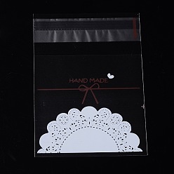 Clair Rectangle sacs opp de cellophane, clair, 9.9x6.9 cm, épaisseur unilatérale: 0.035 mm, mesure intérieure: 6.9x6.9 cm, environ 95~100 pcs / sachet 