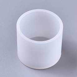 Белый Силиконовые формы, формы для литья смолы, для уф-смолы, изготовление ювелирных изделий из эпоксидной смолы, колонка, белые, Внутренний диаметр: 40 мм, 46x42 мм