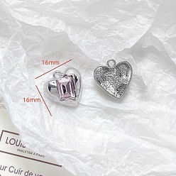 Сердце Платинового сплава подвески, сердце, 16x16 мм