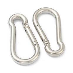 Нержавеющая Сталь Цвет Устойчивые к потускнению 304 нержавеющая сталь камуфляжный дизайн карабины для скалолазания, ключевые застежками, цвет нержавеющей стали, 40.3x20x4 мм