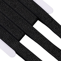 Черный 11м полиэстеровая эластичная лента, для аксессуаров для одежды, чёрные, 3/4 дюйм (20 мм), около 12.03 ярдов (11 м) / комплект