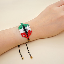 (52) Непрозрачная лаванда Браслеты из стеклянных бус в богемном стиле, плетеные браслеты из бисера для женщин, губа, разноцветные