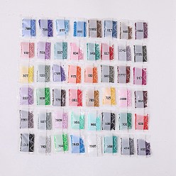 Mixed Color 48 Colors Resin Diamond Cabochons, for Diamond Painting Embroidery Accessories, Mixed Color, 2.5mm