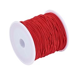 Red Elastic Cord, Red, 1mm, about 22.96 yards(21m)/roll