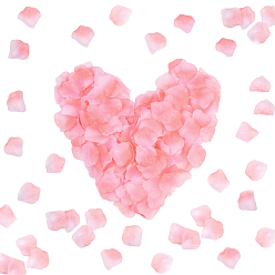 Ярко-Розовый 100 г атласные искусственные лепестки роз, для свадебного прохода центральные столовые конфетти вечерние сувениры украшения дома, ярко-розовый, 52~54x50~52x0.1 мм, 1111 шт / 100 г