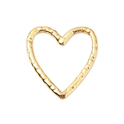 Настоящее золото 18K 304 нержавеющей стали связывающий кольца, текстурированное сердце, реальный 18 k позолоченный, 19.5x17.5x0.8 мм, внутренний диаметр: 13x14.5 мм