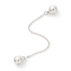 Нержавеющая Сталь Цвет 304 стальные цепи из нержавеющей европейской безопасности, Сплав с поручительств, цвет нержавеющей стали, 83.5 мм, отверстие : 4.5 мм