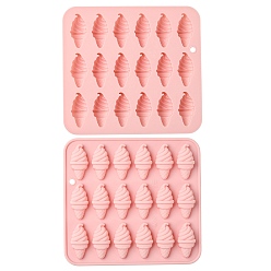 Pink Конусообразная силиконовая форма, розовые, 14.6x13.5x1.3 см