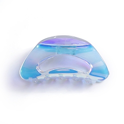Arch PVC Plastic Claw Hair Clips, for Women Girls, Arch, 40x80x40mm