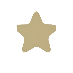 Темный Хаки Звезды силиконовые бусины, Темный хаки, 35x35 мм