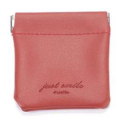 Indian Red PU Imitation Leather Women's Bags, Square, Indian Red, 8x8cm