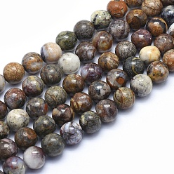 Pietersite Natural Pietersite Strands, Round, 6mm, Hole: 1mm, about 62pcs/strand, 15.3 inch(39cm)