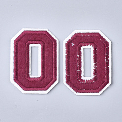 Letter O Компьютеризированная вышивка ткань железа на патчи, аксессуары для костюма, аппликация, буквы, letter.o, 57x41x1.5 мм